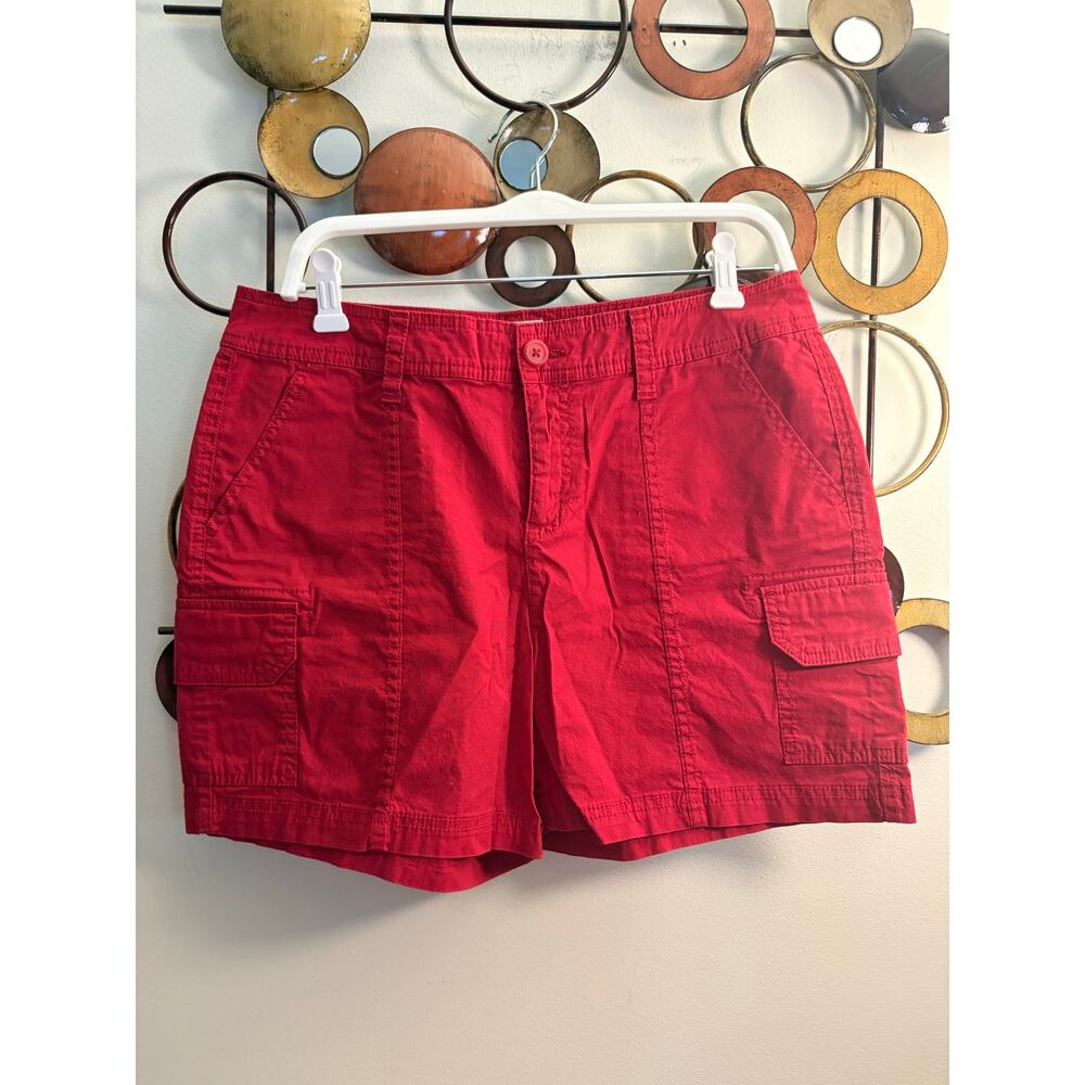 St. John's Bay Red Cargo Shorts
